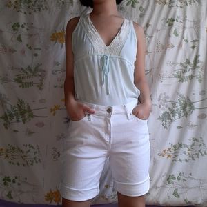 Calvin Klein White Bermuda Shorts